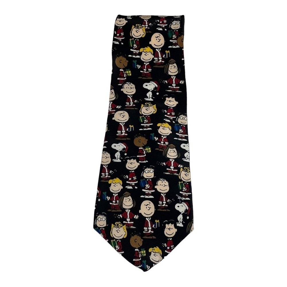 Peanuts Gang Christmas Silk Neck Tie